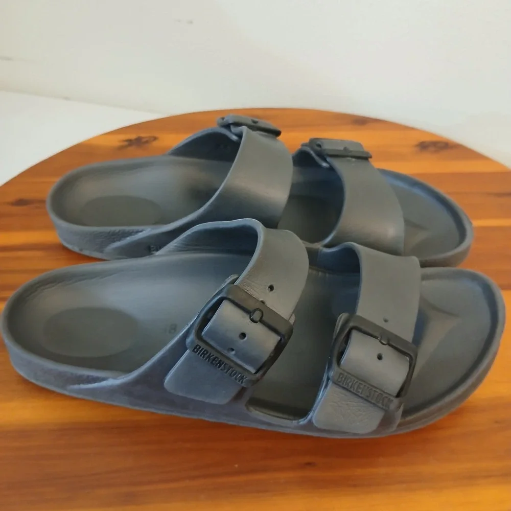 Birkenstock Arizona EVA Mens Size 38 Black Slip On Sandals Slides Waterproof